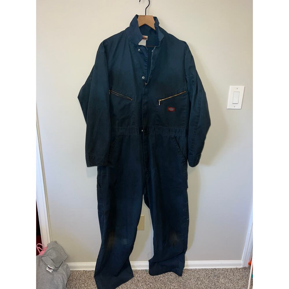 Vintage Dickies Coverall Overalls Blue Work Wear Workwera Coveralls 46